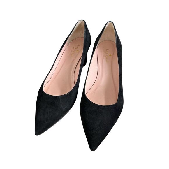 kate spade new york Women's 9 1/2 Dolores Too Suede Block Heel Pumps - Picture 6 of 16